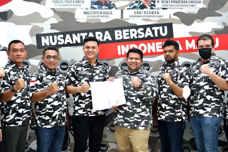 David Roni G Sinaga Terima Mandat Jadi Ketua DPD Bapera Medan