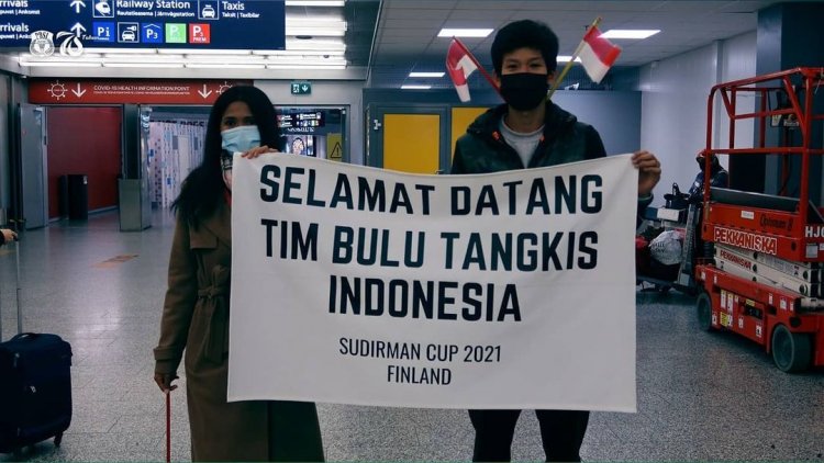 Tim Bulutangkis Indonesia Tiba Di Finlandia Untuk Piala Sudirman 2021