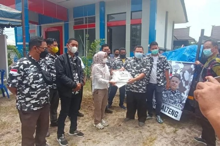 DPD Bapera Banjarmasin Bantu Korban Banjir Kalteng