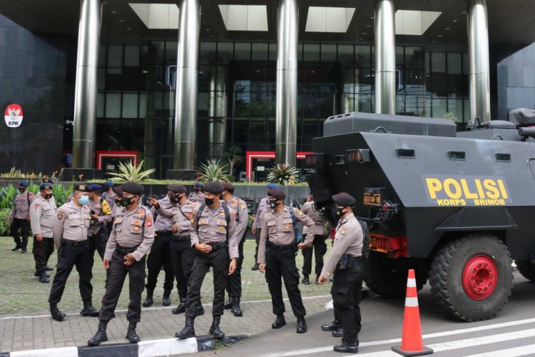 Penjagaan Gedung KPK Diperketat Terkait Aksi Demo BEM Seluruh Indonesia