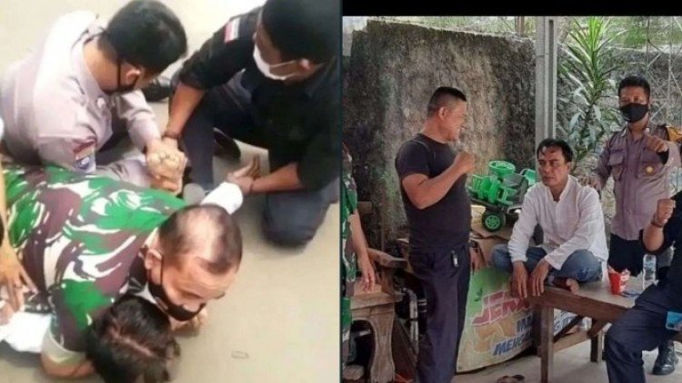 Fakta Dibalik Video Viral TNI Piting Warga Paksa Lakukan Vaksin di Depok, Ternyata ODGJ!