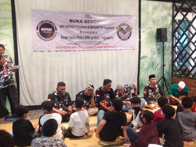 Bapera Yogyakarta Gelar Buka Bersama Dan Santunan Anak Yatim Se-Kota Yogyakarta!