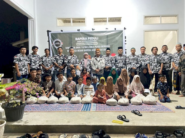 Bapera Kabupaten Aceh Barat Daya (Abdya) Santuni Puluhan Anak Yatim