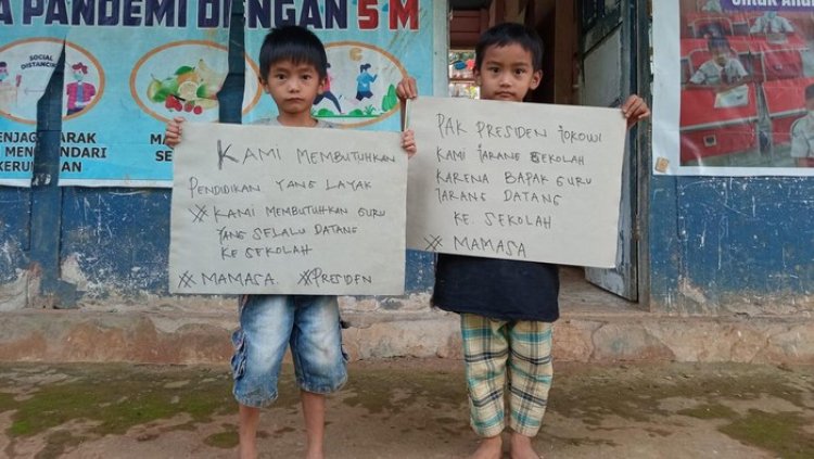 Siswa SD Di Mamasa Sulbar Mengadu Ke Jokowi Usai Guru Jarang Datang Ke Sekolah