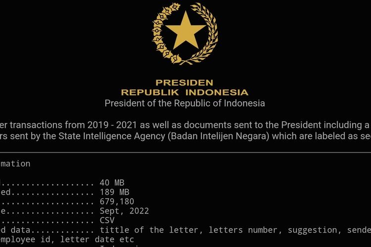 Tanggapan Istana Soal Bocornya Dokumen Rahasia BIN Ke Jokowi Yang Dijual Hacker Bjorka