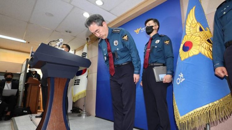 Kepala Kepolisian Korsel Membungkuk Minta Maaf Atas Tragedi Halloween Itaewon