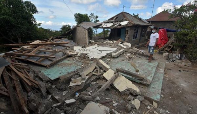 112 Bangunan Rusak Dan 4 Orang Luka Akibat Gempa Karangasem Bali
