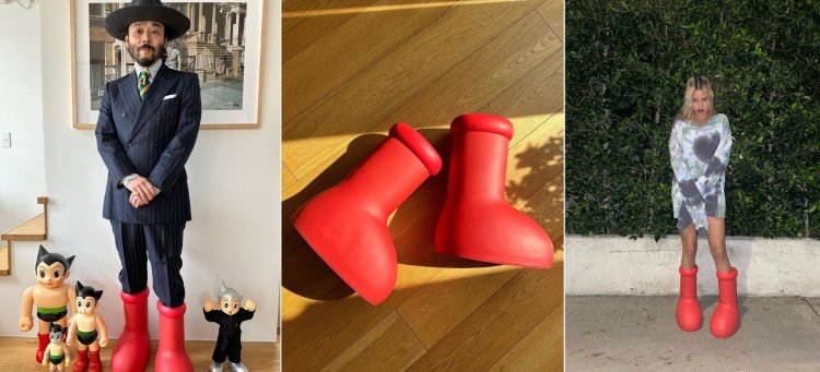 Viral Sepatu Boots Merah Mirip Astro Boy Seharga Rp 5,3 Juta