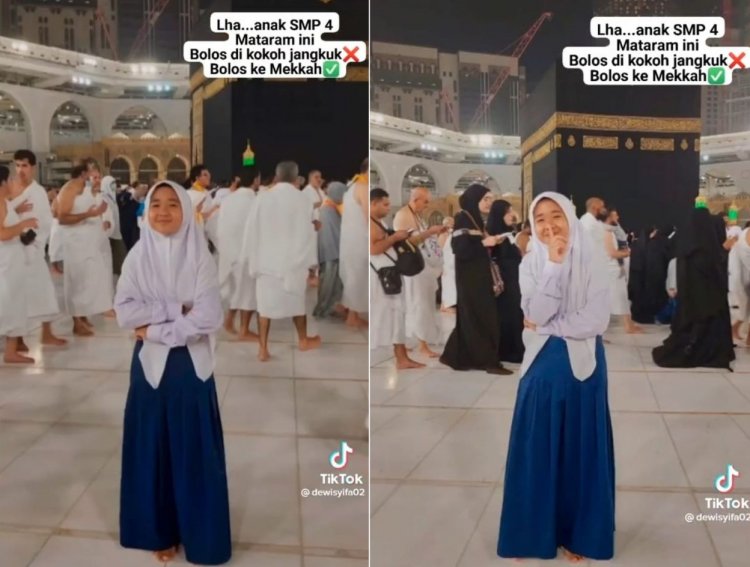 Viral Siswi Bolos Sekolah ke Mekkah, Kepsek SMPN 4 Mataram Buka Suara