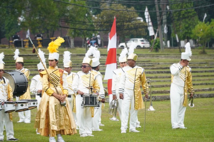 5. Pembukaan Jambore Nasional Dihiasi Dengan Pertunjukan Marching Band