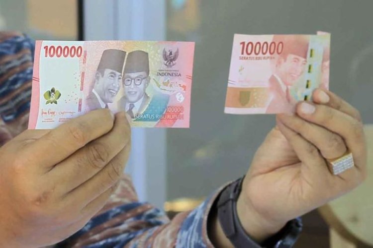 Tips Mudah Membedakan Uang Kertas Baru Rp 100.000 Asli dan Palsu