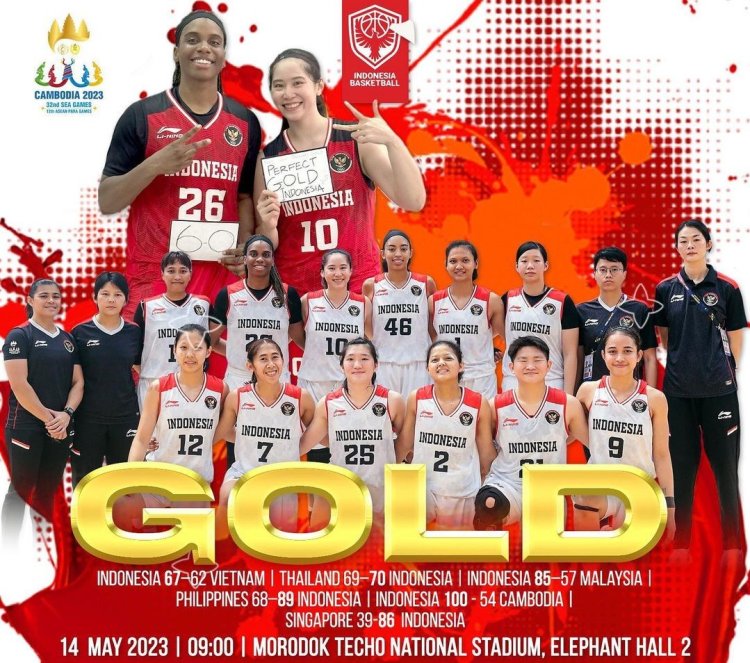 Timnas Basket Putri Indonesia Raih Medali Emas di SEA Games 2023