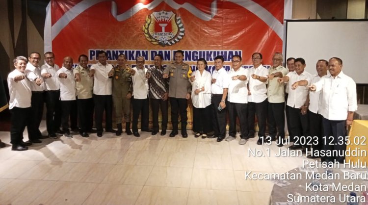 CALEG DPR RI Maruli Siahaan Hadiri Acara Pengukuhan Pengurus PP Polri Cabang Medan