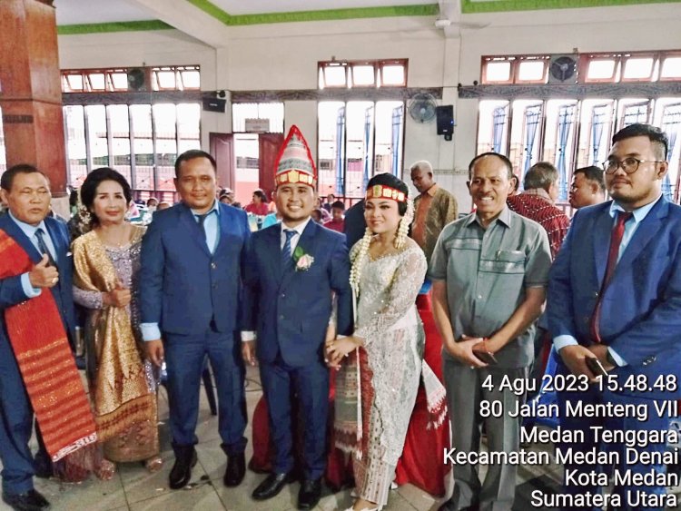 Maruli Siahaan, Caleg Golkar DPR RI, Meriahkan Pesta Pemberkatan Pernikahan di Wisma Menteng Indah