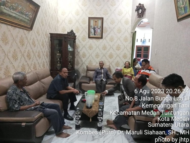 Maruli Siahaan Menghadiri Acara Ibadah punguan Parsadaan Raja Sipahutar Sektor V Tanjung Sari Medan