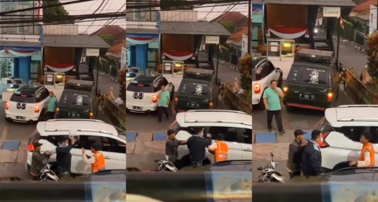 Viral! Oknum TNI Diduga Melakukan Pemukulan terhadap Tukang Parkir di Bandung
