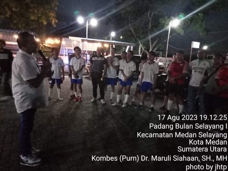 Maruli Siahaan Hadiri Kompetisi Futsal Pemuda Pemudi Kristen Kota Medan