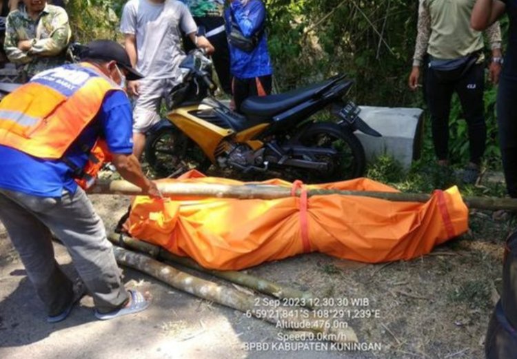 Heboh! 2 Mayat Mengambang di Sungai Cisanggarung Kuningan