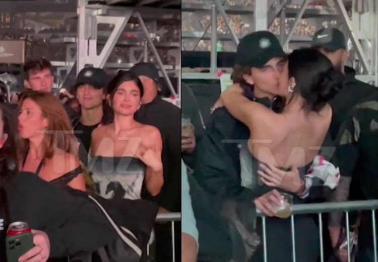 Kylie Jenner dan Timothee Chalamet Terciduk Ciuman di Konser Beyonce