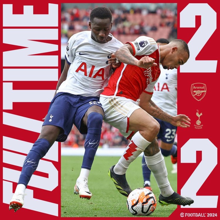 Hasil Pertandingan Liga Inggris Arsenal Vs Totenham: Imbang 2-2