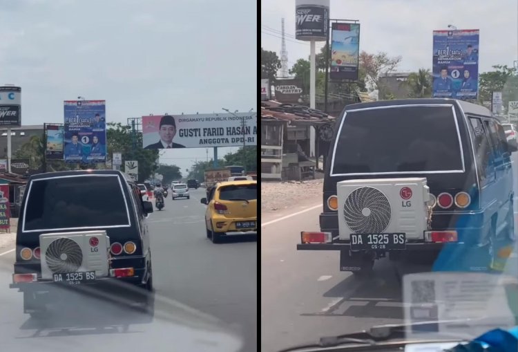 Viral Video Mobil Carry Tahun 90-an dengan AC Split di Bagian Belakang