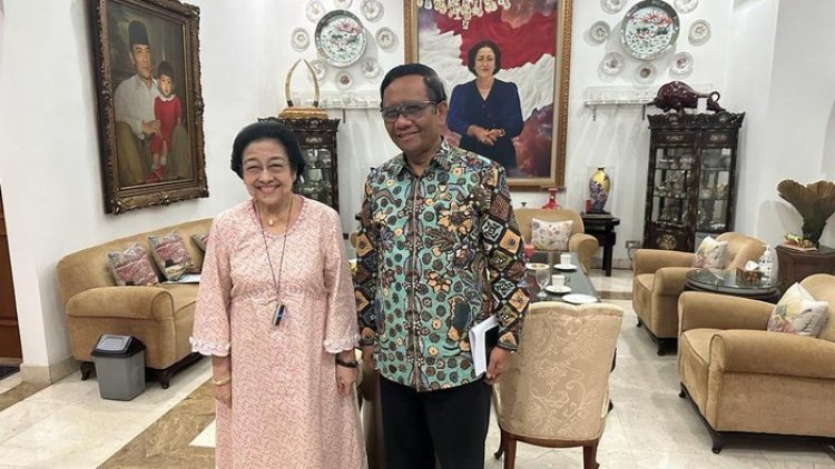 Megawati Bertemu dengan Mahfud MD Jelang Pengumuman Cawapres Ganjar Pranowo