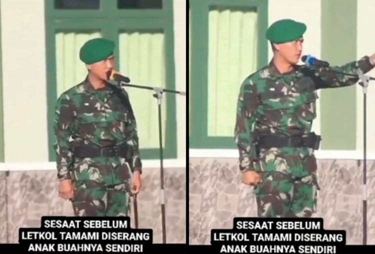 Komandan TNI Dibacok Anggotanya Gegara Bicara Kasar Saat Apel Pagi