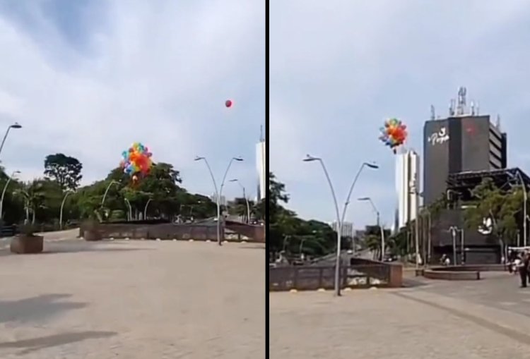 Viral! Video Anak Kecil Terbang Terbawa Balon Gas, Kok Bisa?