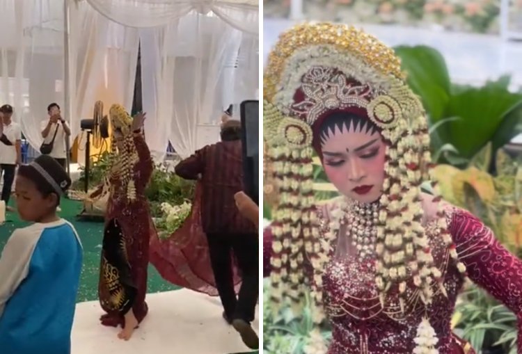 Viral Pengantin Wanita Kesurupan Saat Resepsi, Menari Hingga ke Tempat Pelaminan