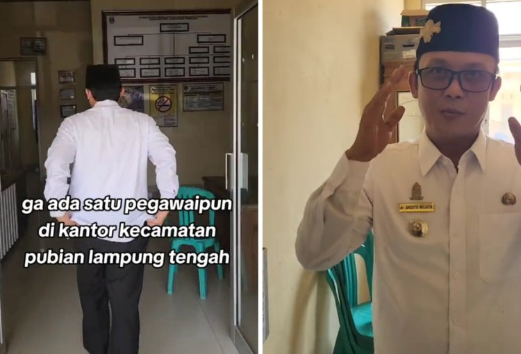 Wabup Lampung Kaget Tak Ada Pegawai di Jam Kerja Saat Sidak Kantor Kecamatan
