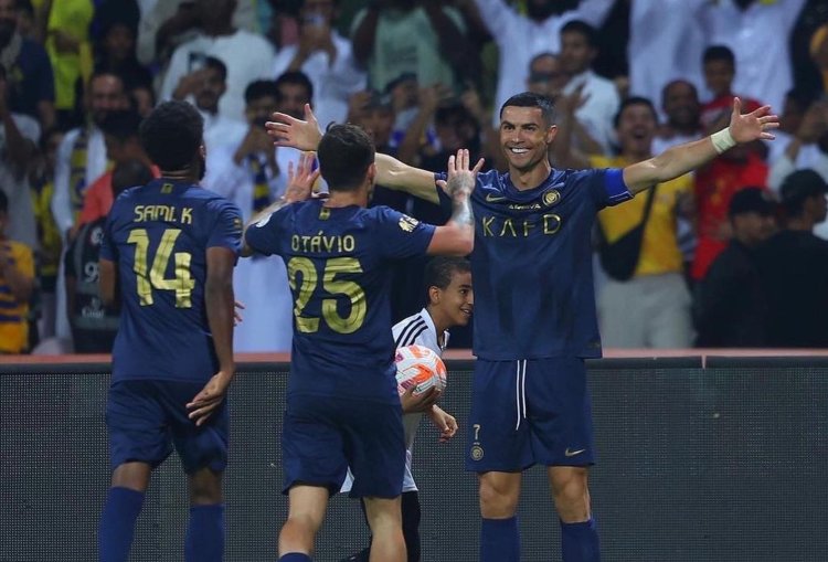 Ronaldo Cetak Gol Penting, Bawa Al Nassr Raih Kemenangan Atas Al Wehda di Liga Arab Saudi