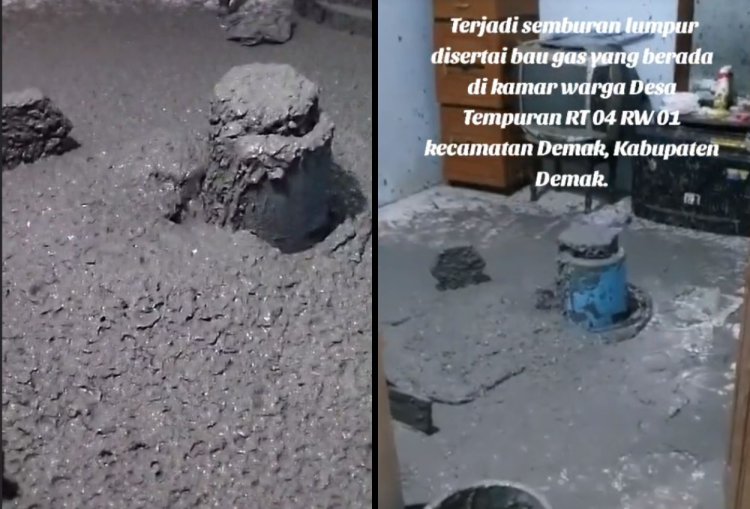 Fenomena Misterius di Demak: Semburan Lumpur Muncul dari Kamar