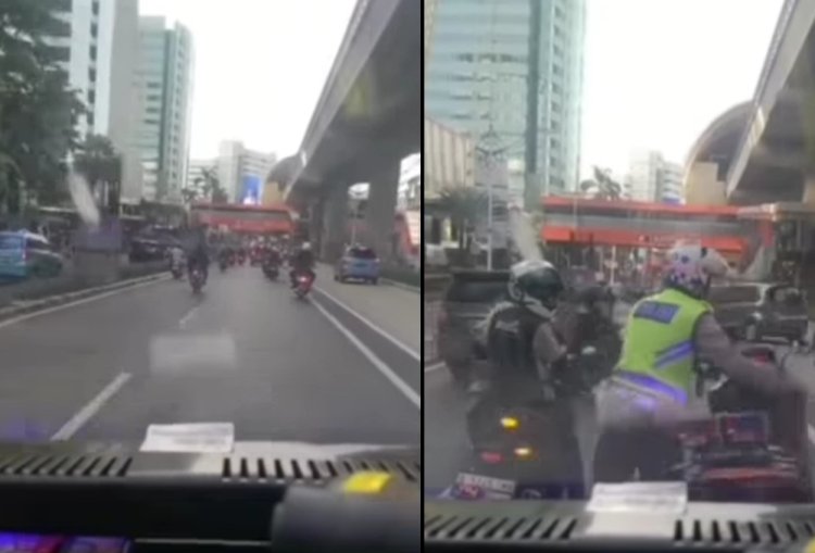 Viral Video Polisi Hentikan Pengawal Ambulans yang Bawa Pasien Sakit, Warganet Geram