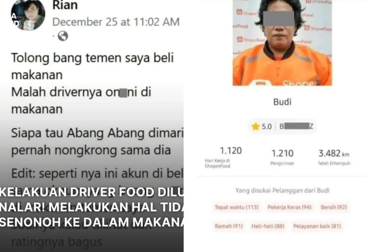 Viral! Driver Ojol Onani di Makanan Pelanggan, Ini Faktanya