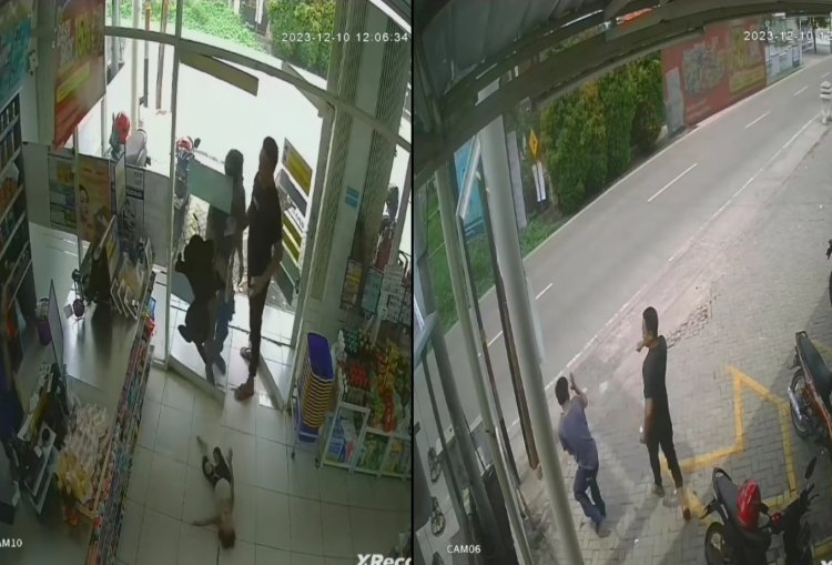 Viral Rekaman CCTV Pelanggan Pukuli Karyawan Minimarket di Serang, Polisi Turun Tangan
