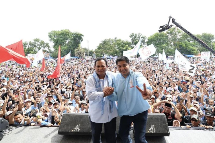 Maruarar Sirait Kampanye Bareng Prabowo Subianto di Majalengka