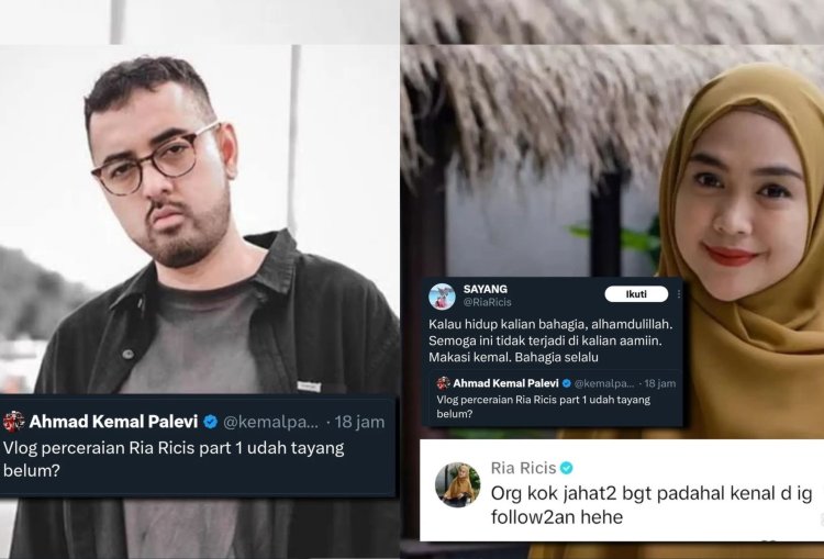 Kemal Pahlevi Sindir Soal Vlog Perceraian, Ria Ricis: Jahat Banget Padahal Saling Kenal