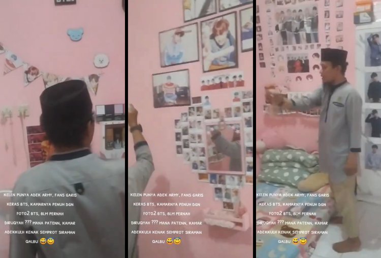 Viral Video Kamar Fans KPop Diruqyah Hingga Dibacakan Ayat Kursi