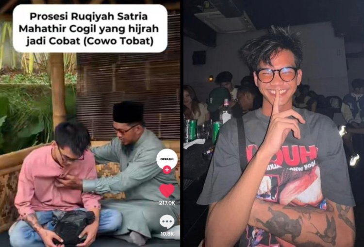 Viral Video Ruqyah Satria Mahathir Cogil Yang Tobat Menjadi Cobat (Cowok Tobat)