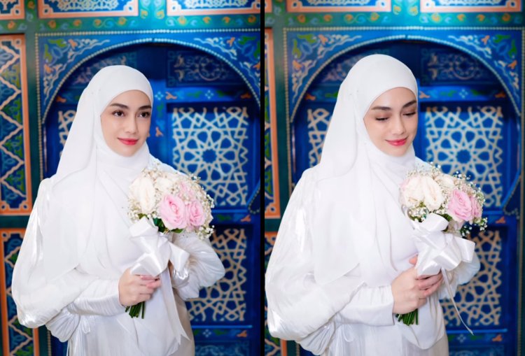 Celine Evangelista Pakai Hijab Syari, Cantiknya Disebut Bidadari Turun ke Bumi