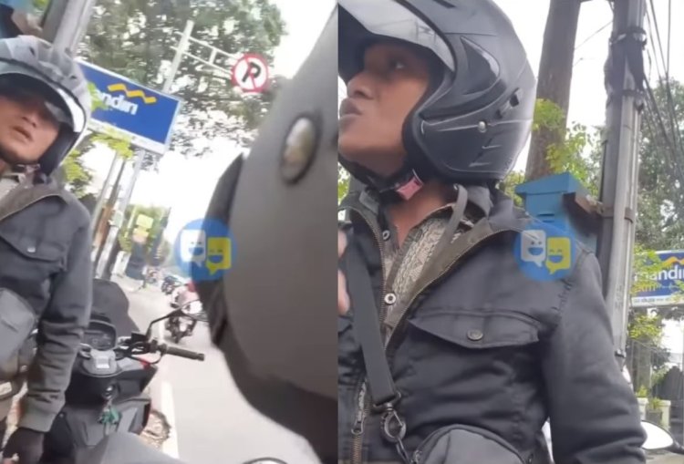 Pemotor Ini Ngamuk Usai Ditegur Jangan Ngerokok di Jalanan
