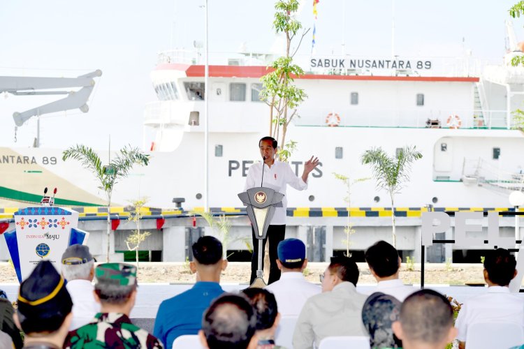 Presiden Jokowi Resmikan Pelabuhan Wani dan Pantoloan di Teluk Palu