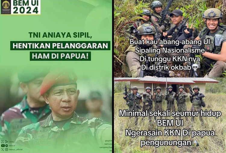 Usai Kritik TNI Melanggar HAM, BEM UI Ditantang untuk Gelar KKN di Papua