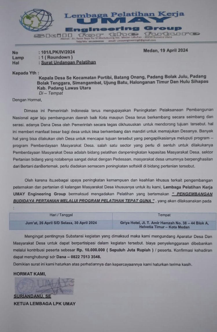 LPK Umay Dan Kadis PMD Paluta Belum Berkomentar Terkait Protes Peserta Pelatihan Diduga Panitia Penyelenggara Tidak Profesional