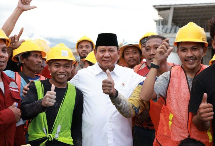 Peringati Hari Buruh, Prabowo Subianto Ajak Buruh Indonesia Wujudkan Indonesia Emas