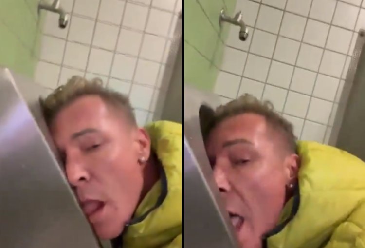 Viral! Politisi Jerman Jilat Toilet Umum, Warganet: Sakit!