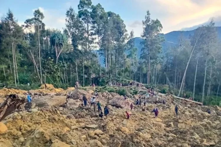 Terjadi Tanah Longsor di Papua Nugini, 100 Orang Dikabarkan Tewas