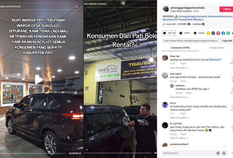 Rental Mobil Surabaya Blacklist Warga Pati Usai Viral Pengeroyokan di Sukolilo