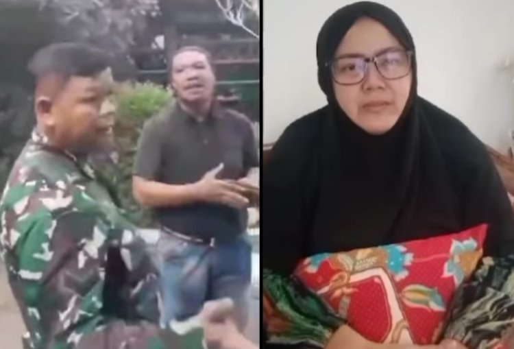 Viral! Ibu-ibu Diancam Debt Collector, Babinsa sampe Turun Tangan