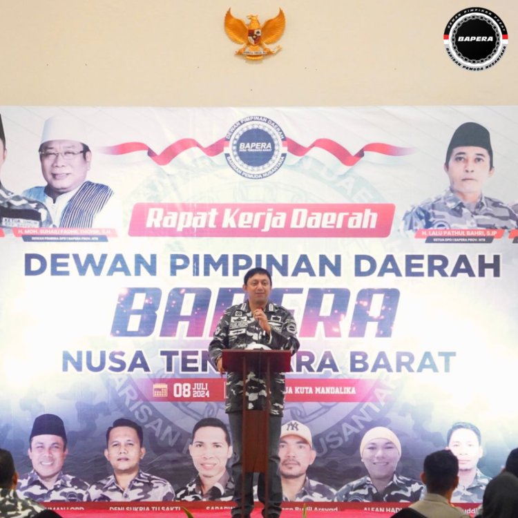 Fahd A Rafiq Ketua Umum DPP BAPERA Menghadiri Rapat Kerja Daerah DPD BAPERA Nusa Tenggara Barat